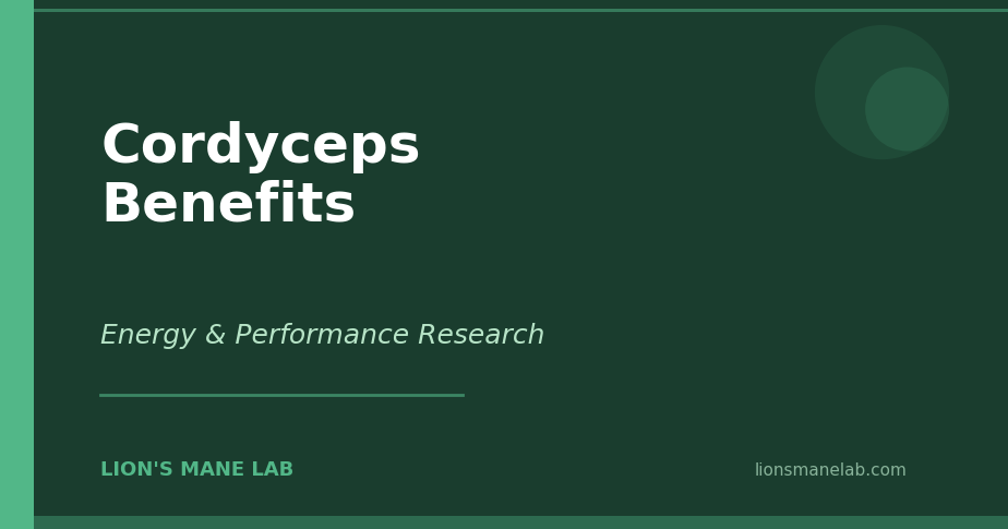 Cordyceps Benefits — Energy & Performance Research