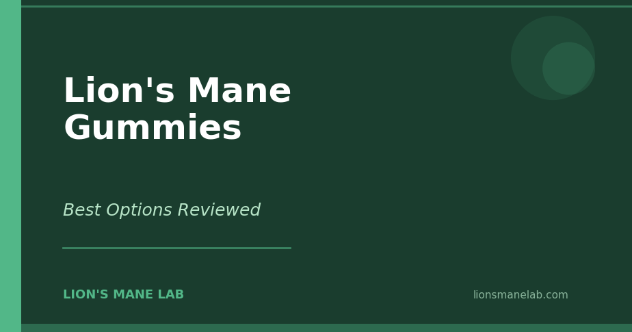 Lion's Mane Gummies — Best Options Reviewed