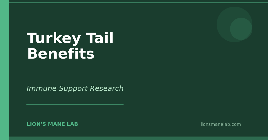 Turkey Tail Benefits — Immune Support Research